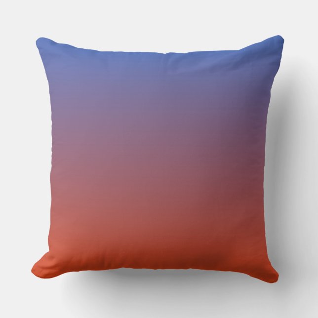 Desert Horizon Colour Gradient Throw Pillow (Front)