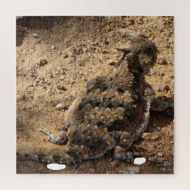 Desert Horned Lizard Difficult   Jigsaw Puzzle (Vertical)