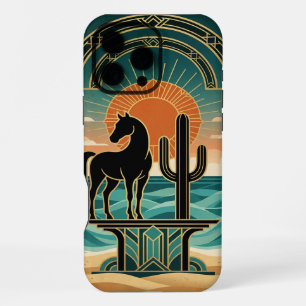 Desert Horse Silhouette , iPhone 16 Pro Max Case 