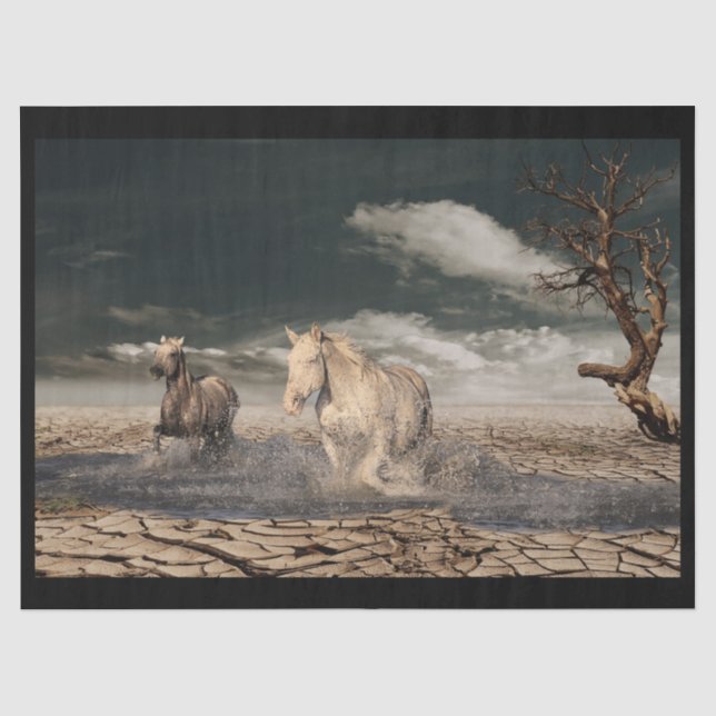 desert horses tissue paper (Front)