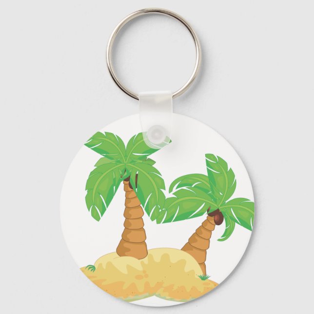 Desert Island Keychain (Front)