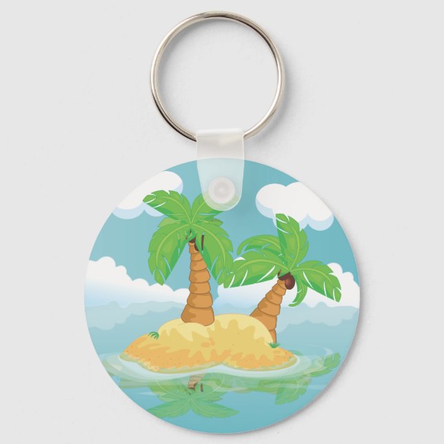 Desert Island Keychain (Front)