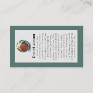 Desert Jasper Crystal Meaning Jewellery Display Business Card