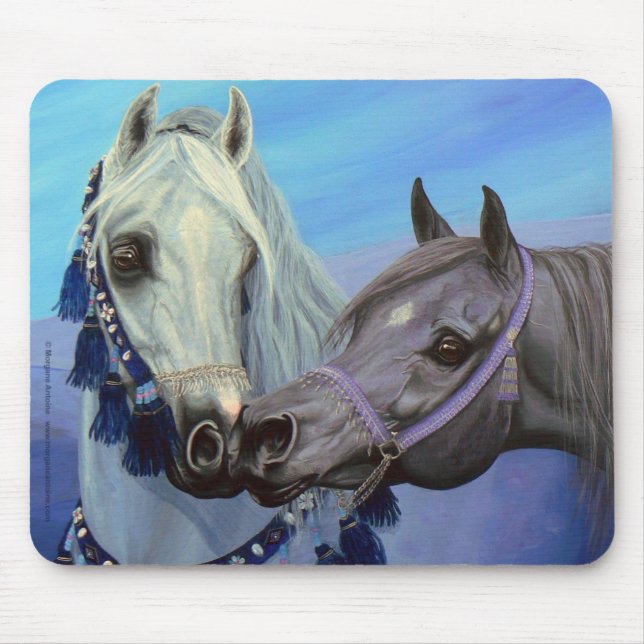 Desert Jewels Arabian horses mousepad (Front)