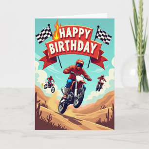 Desert Jump Birthday Card