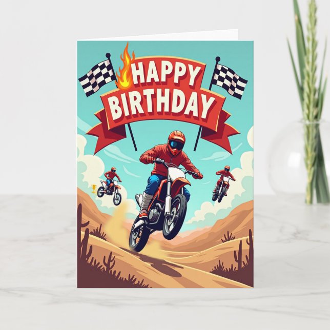 Desert Jump Birthday Card (Front)