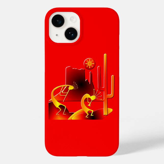 Desert Kokopelli Case-Mate iPhone Case (Back)