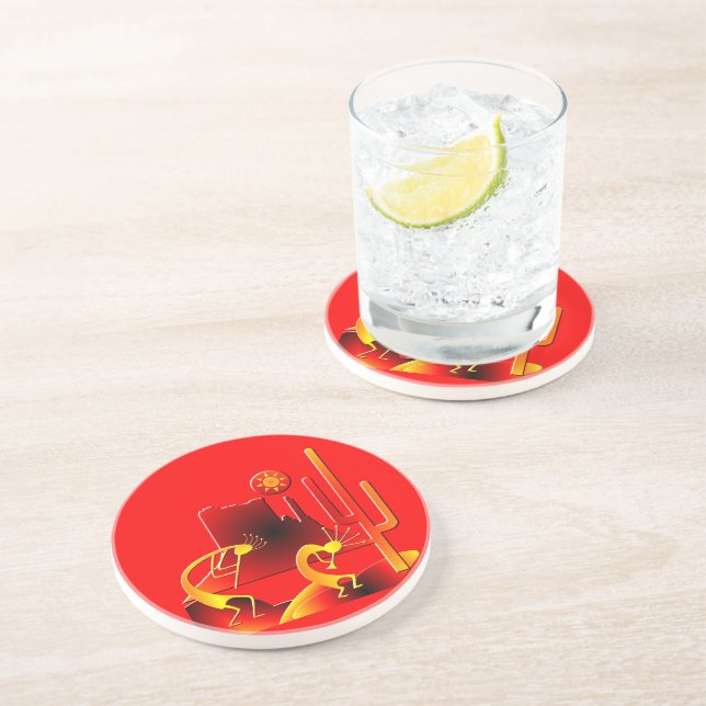 Desert Kokopelli Coaster (Side)