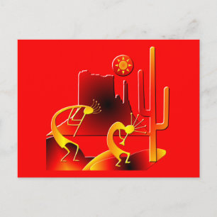 Desert Kokopelli Postcard