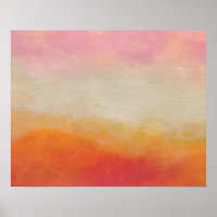 Desert Lands Abstract Landscape Painting