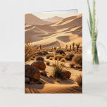 Desert landscape at sunset foil greeting card<br><div class="desc">Desert landscape at sunset At MotherEagle Inspires, we blend the soul-stirring power of poetry with beautifully crafted everyday items to create gifts that inspire, comfort, and elevate your space. Each product—from mugs and apparel to home décor and stationery—features original poems designed to resonate with your heart and spark joy in your...</div>
