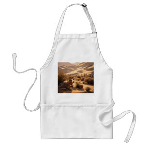Desert landscape at sunset standard apron