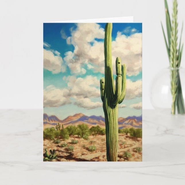 Desert Landscape Greeting Card (Front)