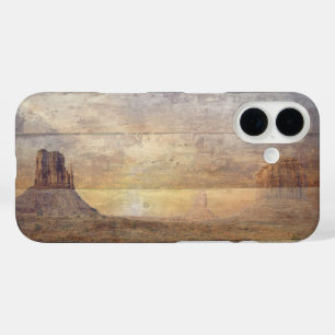 Desert Landscape Monument Valley And Cloudy Sky iPhone 16 Case