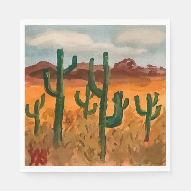 Desert Landscape Napkin (Front)