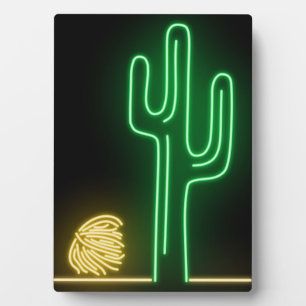 Desert Landscape Neon Sign Plaque