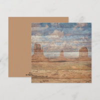 Desert Landscape Sandstone Buttes And Heavenly Sky