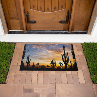 Desert Landscape Southwest Kokopelli Doormat