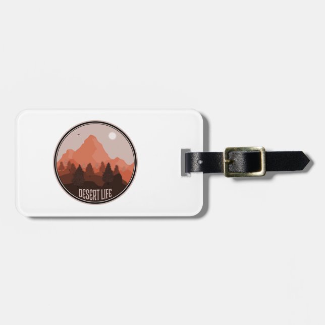 Desert Life Luggage Tag (Front Horizontal)