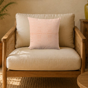Desert Linen Moroccan Geometric Throw Pillow