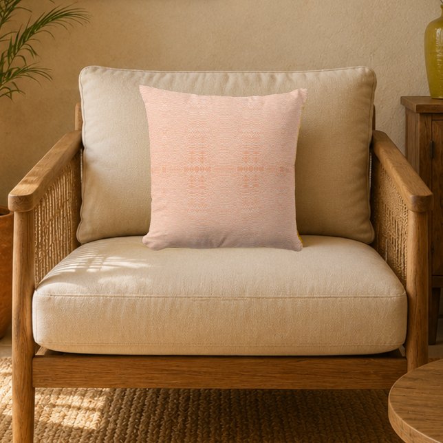 Desert Linen Moroccan Geometric Throw Pillow (Creator Uploaded)