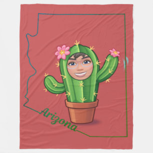 Desert Lotus Fleece Blanket