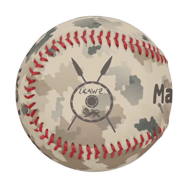 Desert Maccabee Shield And Spears Baseball (Front Left)