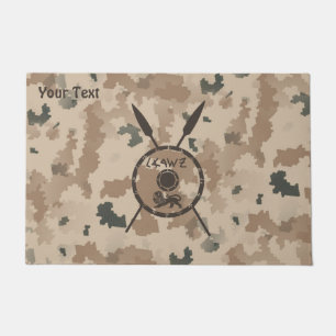 Desert Maccabee Shield And Spears Doormat