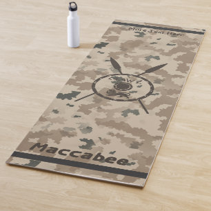 Desert Maccabee Shield And Spears Yoga Mat