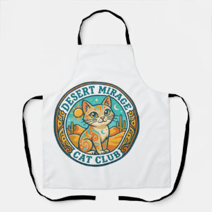 Desert Mirage Cat Cat Mom Gift Idea - Desert Mirag Apron