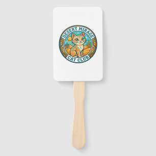 Desert Mirage Cat Cat Mom Gift Idea - Desert Mirag Hand Fan