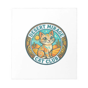 Desert Mirage Cat Cat Mom Gift Idea - Desert Mirag Notepad