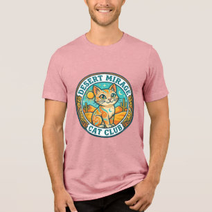 Desert Mirage Cat Cat Mom Gift Idea - Desert Mirag Tri-Blend Shirt