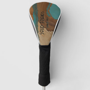Desert Mirage Earthy Dunes Oasis Magic Text Golf Head Cover