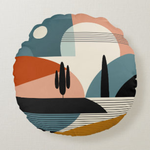 Desert Mirage Round Pillow