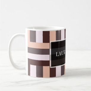 Desert Mocha Geometric Coffee Mug