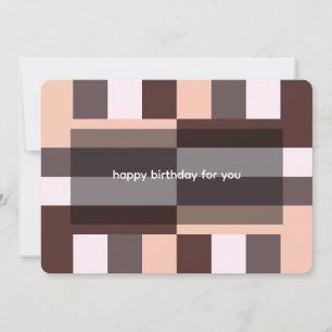 Desert Mocha Geometric Wrapping Paper Invitation