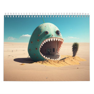 Desert monster house calendar