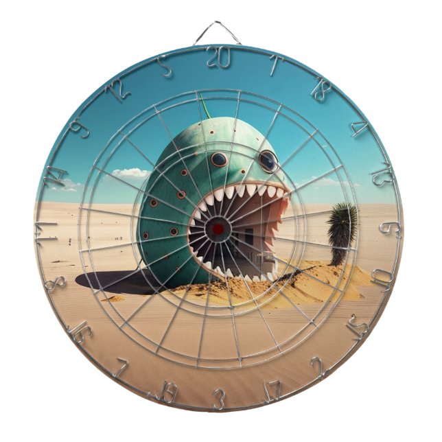 Desert monster house dartboard (Front)