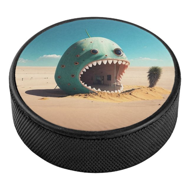 Desert monster house hockey puck (3/4)