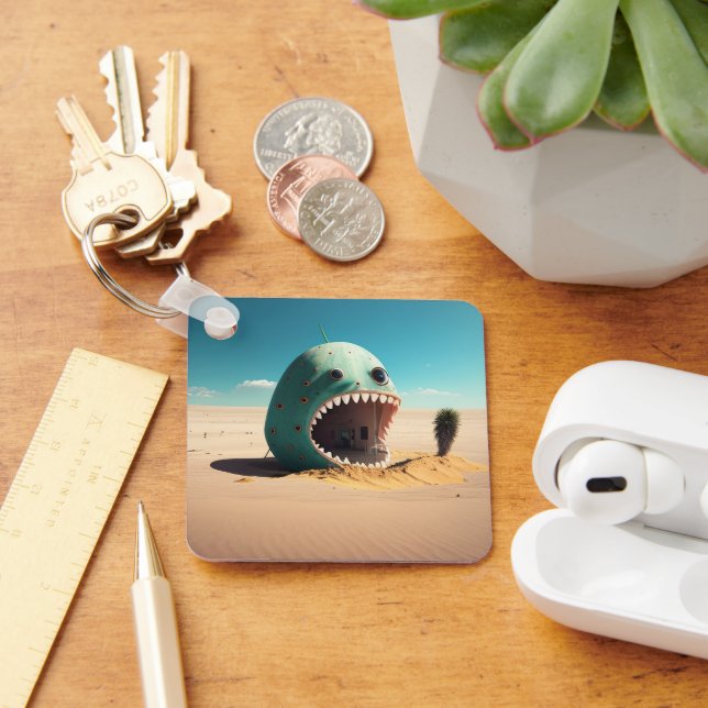 Desert monster house keychain (Desk)