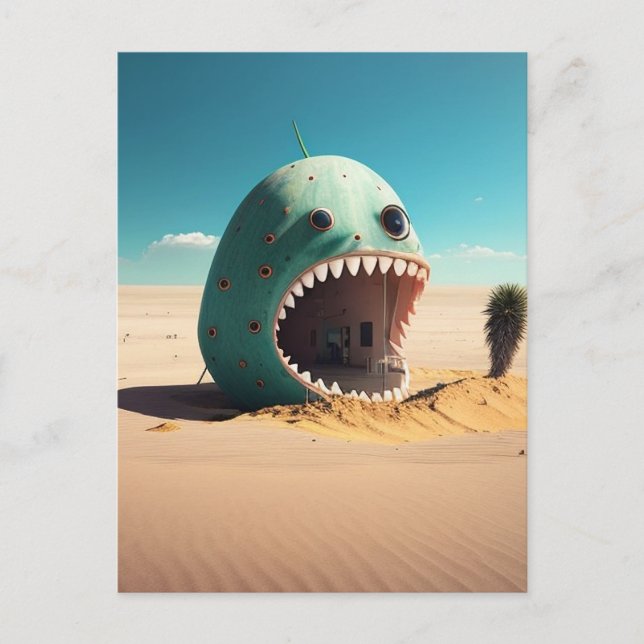 Desert monster house postcard (Front)