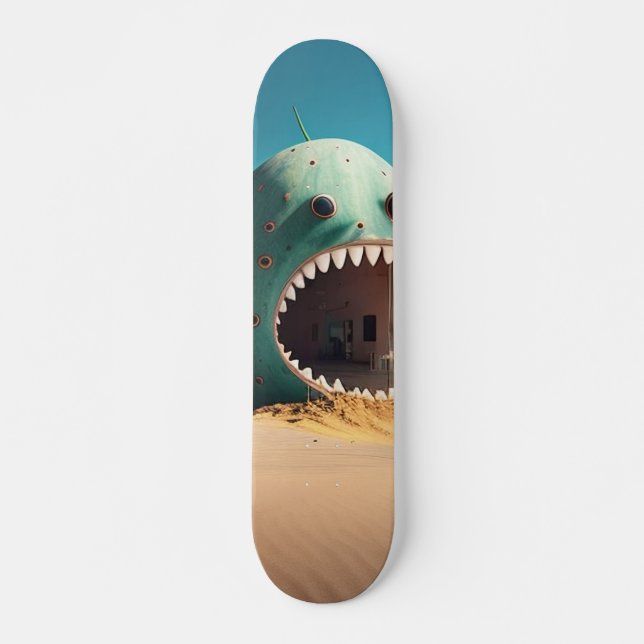 Desert monster house skateboard (Front)