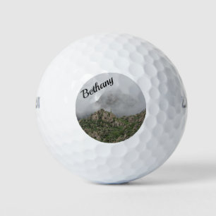 Desert Mountain in Morning Mist Southwest Photo Golf Balls