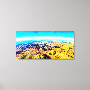 Desert mountains and sky horizon  canvas print