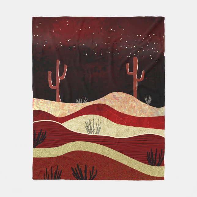 Desert Night Fleece Blanket (Front)