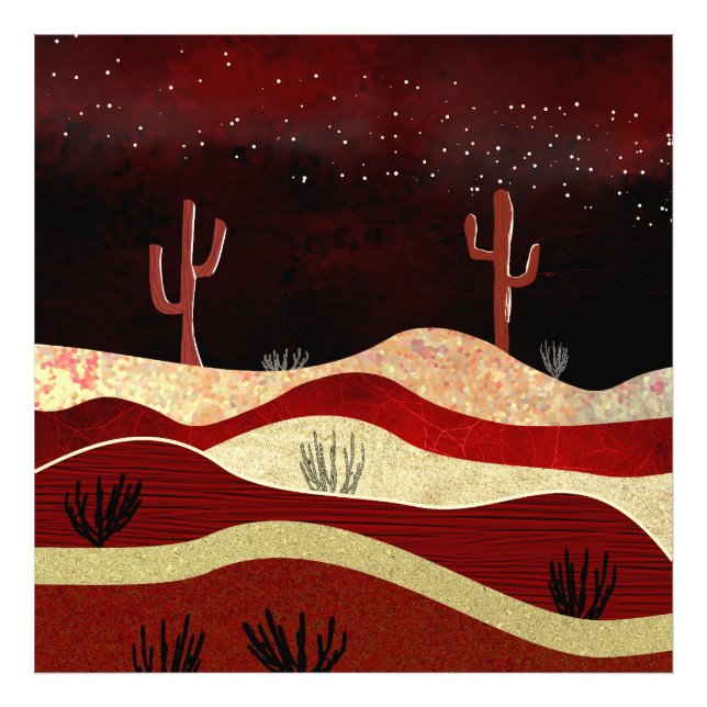 Desert Night Photo Print (Front)