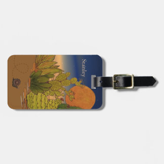 Desert Night Snail Luggage Tag - Personalize