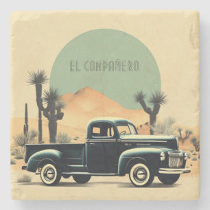 Desert Nocturne Voyage Stone Coaster