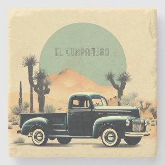 Desert Nocturne Voyage Stone Coaster